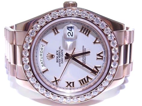 rolex presidential 41mm diamond bezel.